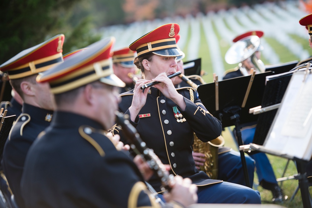 The Military Order of the World Wars holds a memorial service for General of the Armies John J. Pershing in Arlington National Cemetery