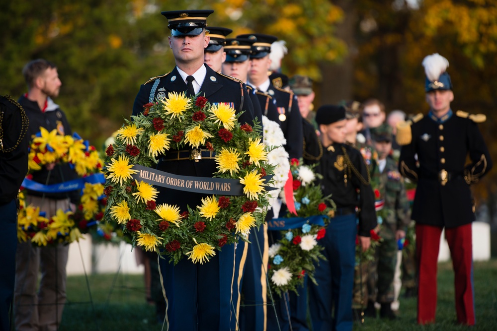 The Military Order of the World Wars holds a memorial service for General of the Armies John J. Pershing in Arlington National Cemetery