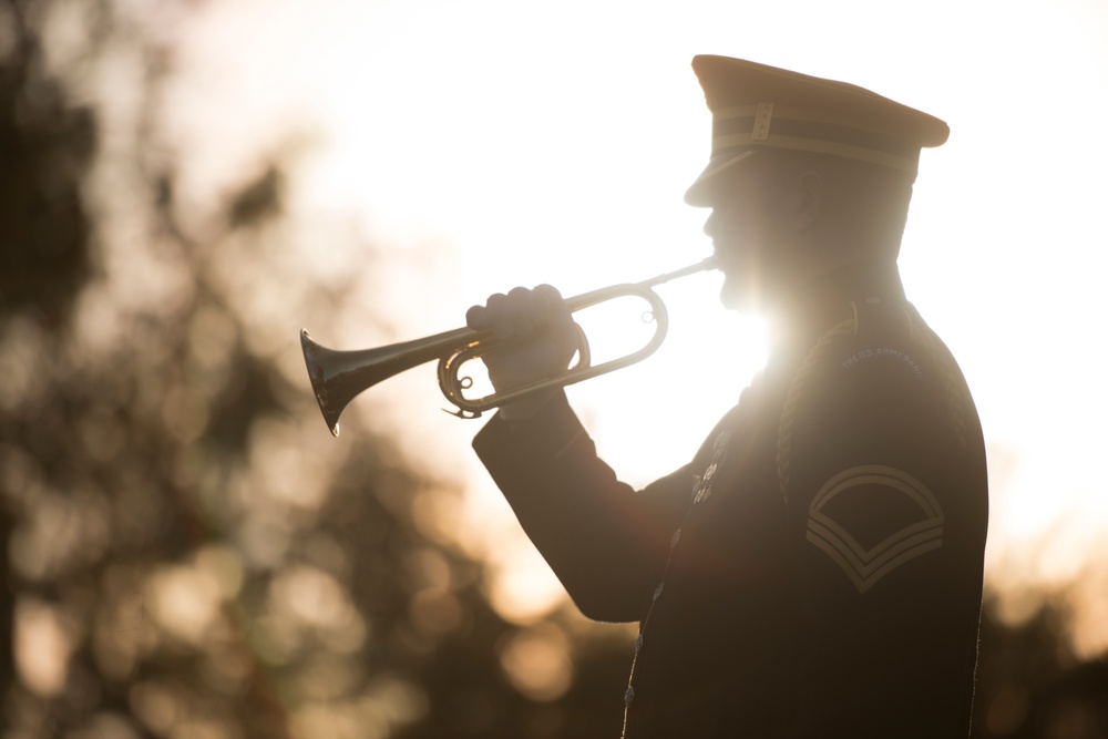 The Military Order of the World Wars holds a memorial service for General of the Armies John J. Pershing in Arlington National Cemetery