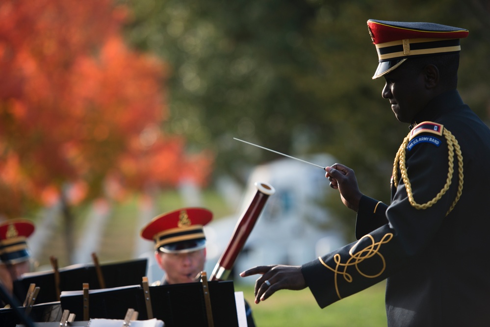 The Military Order of the World Wars holds a memorial service for General of the Armies John J. Pershing in Arlington National Cemetery