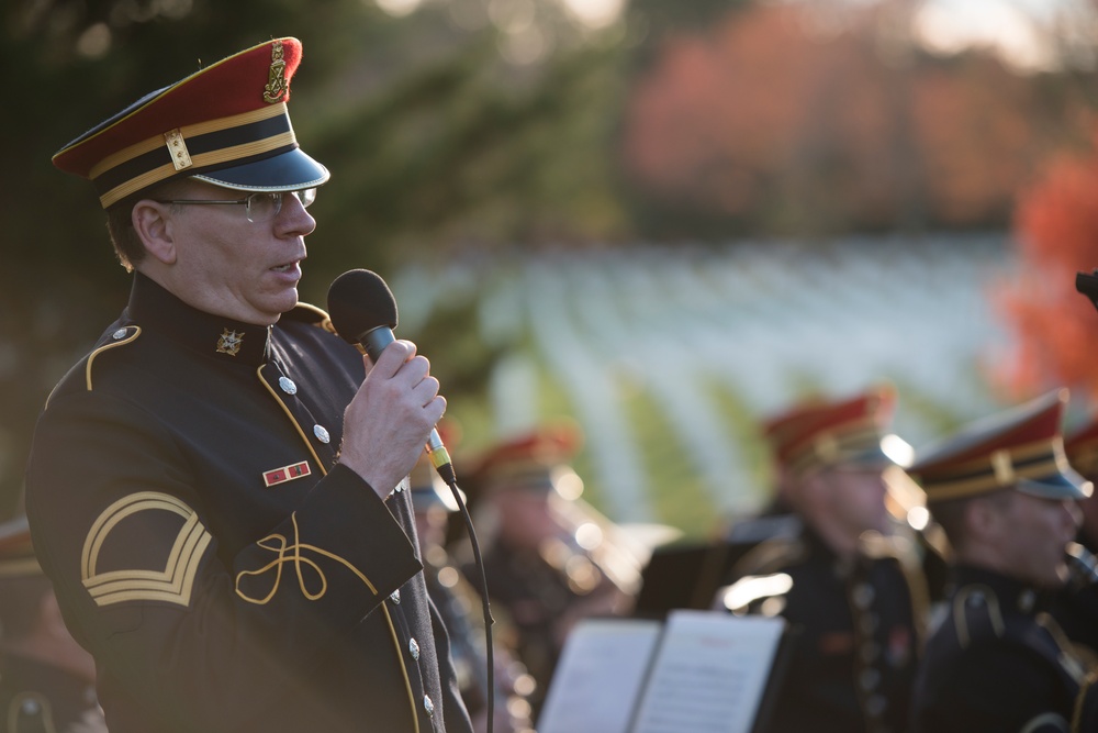 The Military Order of the World Wars holds a memorial service for General of the Armies John J. Pershing in Arlington National Cemetery