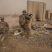 U.S. Soldiers conduct foot patrol to establish rapport