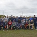 Joint Base Cape Cod welcomes New England Patriots players for a round of flag football