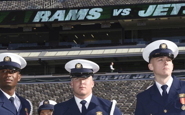 Servicemembers attend NFL Salute to Service football game