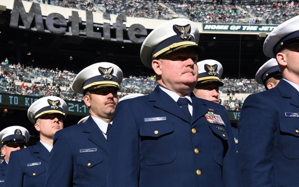 Servicemembers attend NFL Salute to Service football game