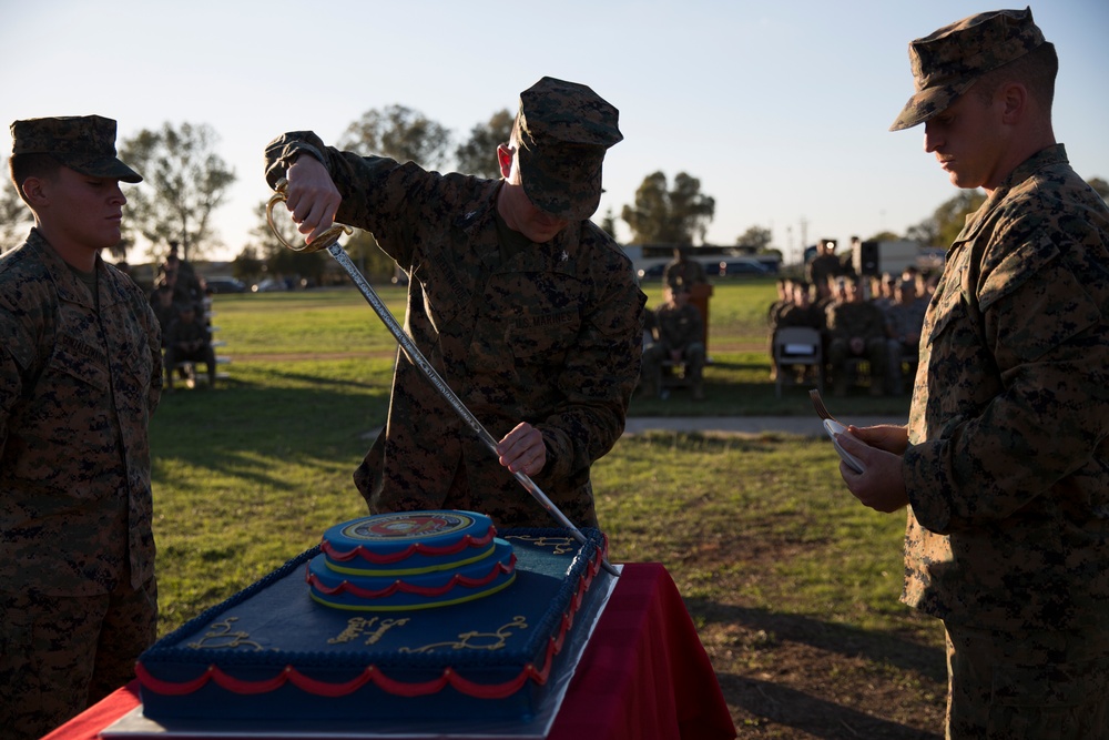 Deployed Marines celebrate the Corps’ 241st birthday