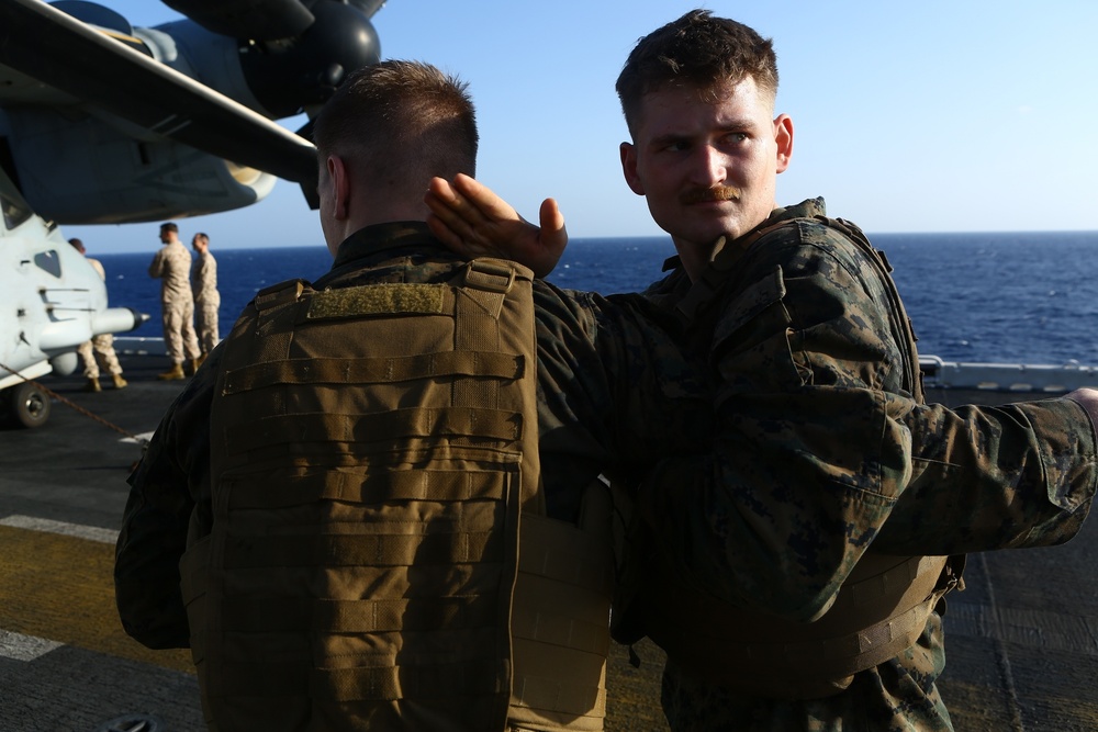 22nd MEU Marines Train for MCMAP Brown Belt