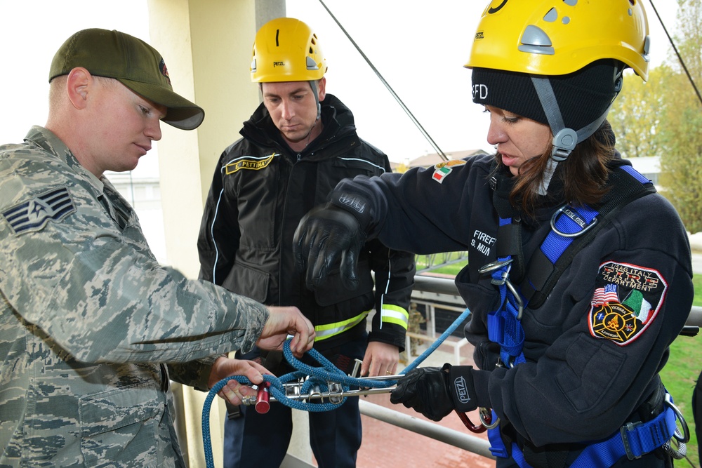 DOD TECHNICAL ROPE RESCUE 1, USAG ITALY FIRE DEPARTMENT