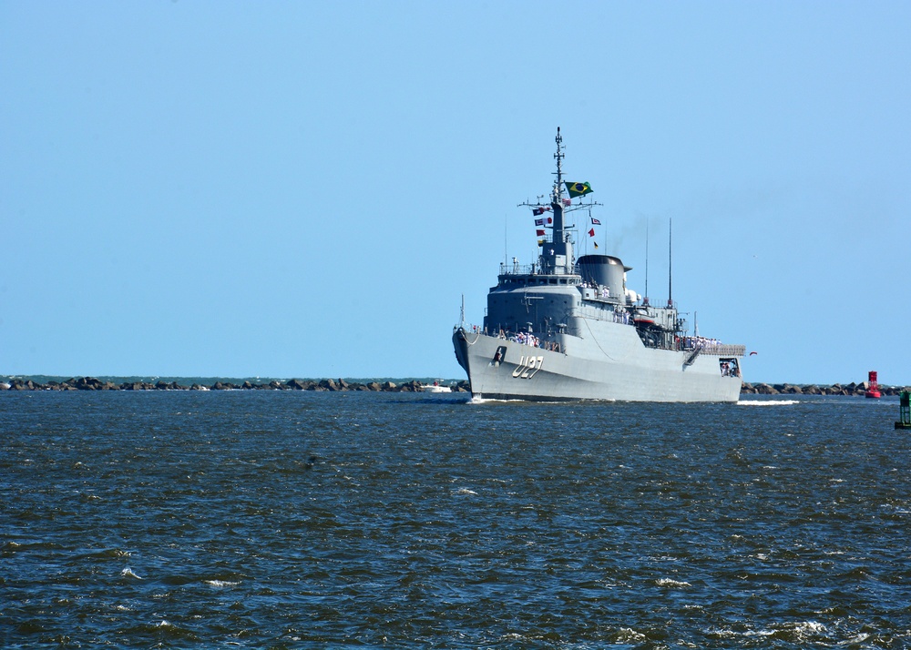 Brazilian Niteroi-class Training Frigate Brasil (U 27) Visits Naval Station Mayport