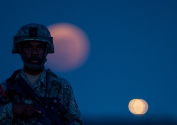 Rare Supermoon rises over Southwest Asia