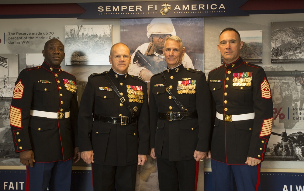 Marine Corps Reserve Centennial exhibit unveiled at Pentagon