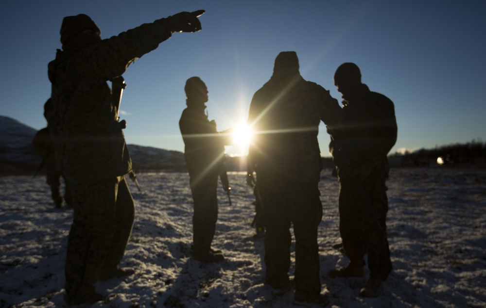 U.S. Marines in Norway prepare to conduct cold weather operations