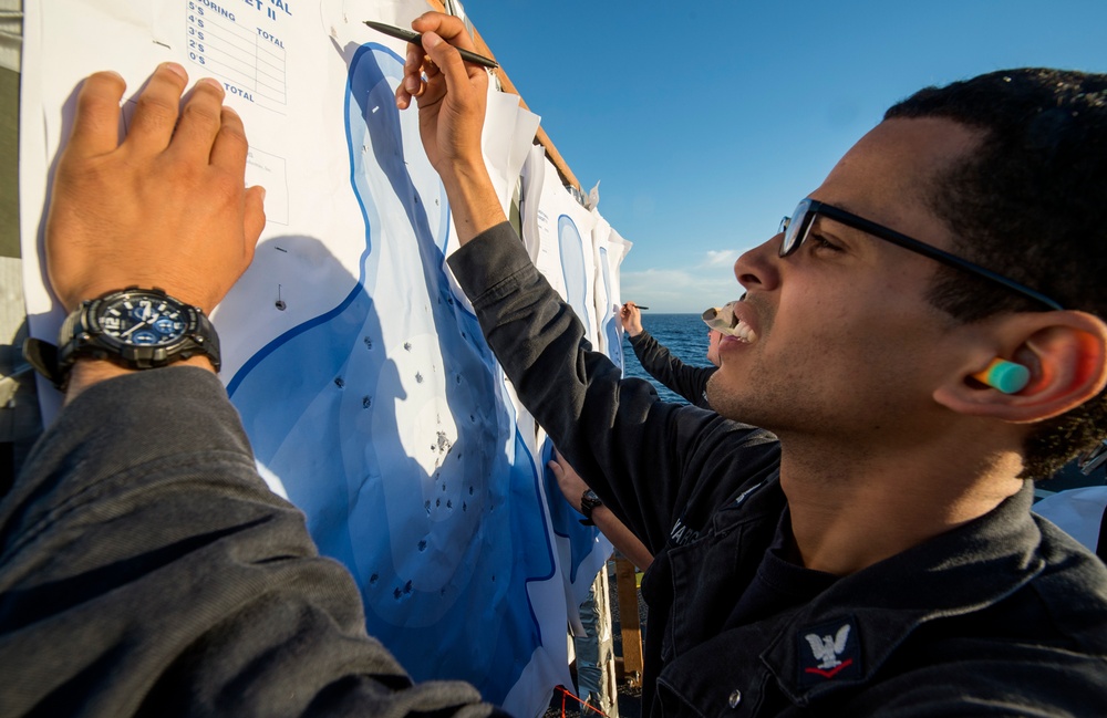 USS Lake Champlain (CG 57) Small-arms Gun Shoot