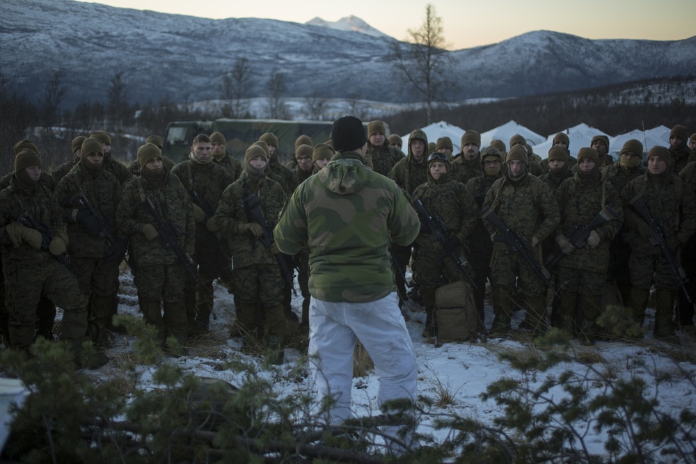 U.S. Marines in Norway prepare to conduct cold weather operations
