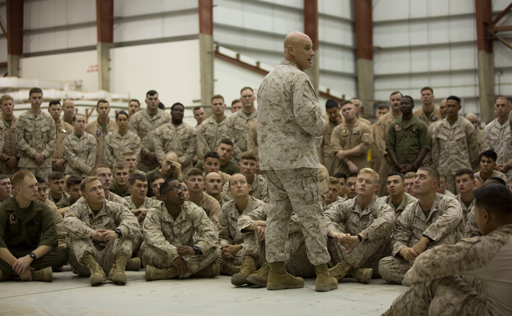 Leadership pays visit to Marines in Africa