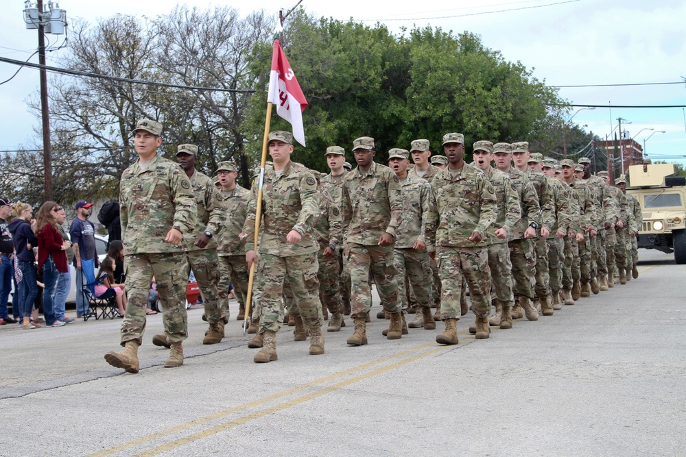 Brave Rifles march in Veterans Day parade