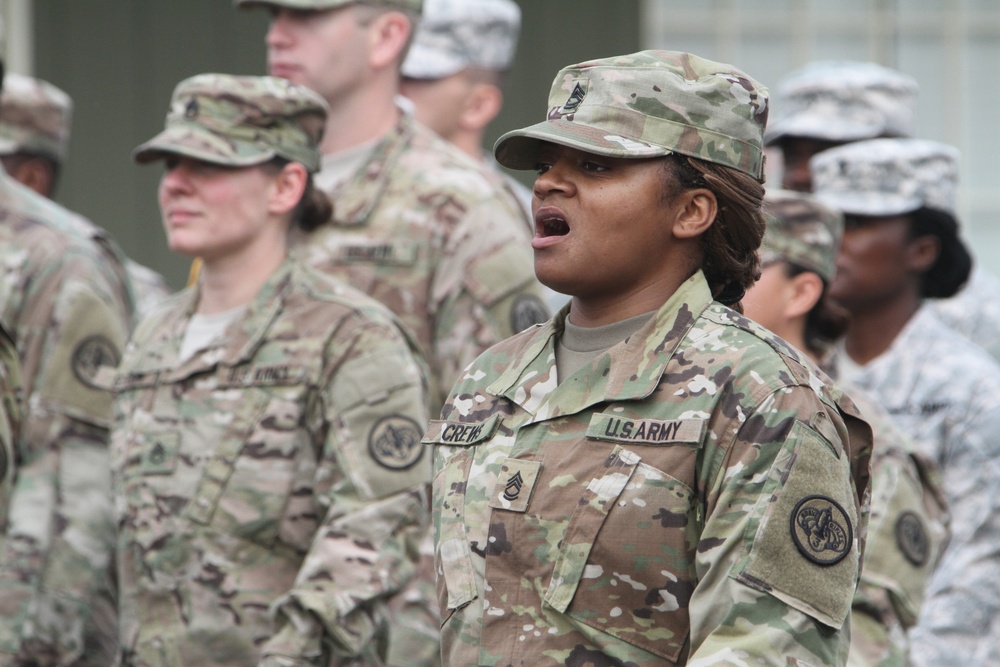 Brave Rifles march in Veterans Day parade