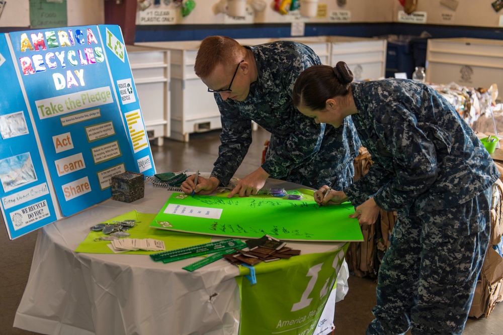 America Recycles Day at Naval Air Station Whidbey Island.