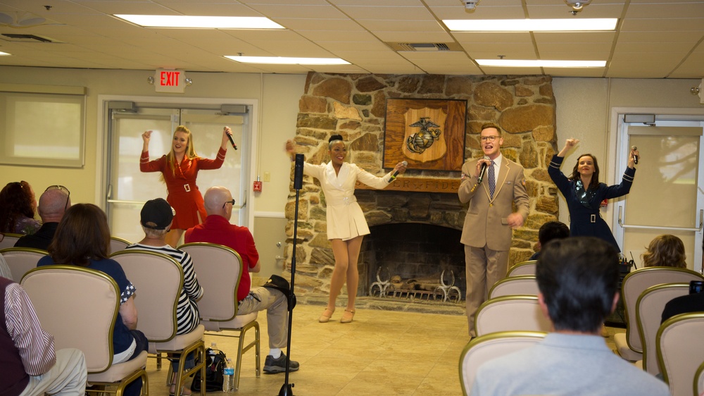 USO Show Troupe performs for MCLB Barstow