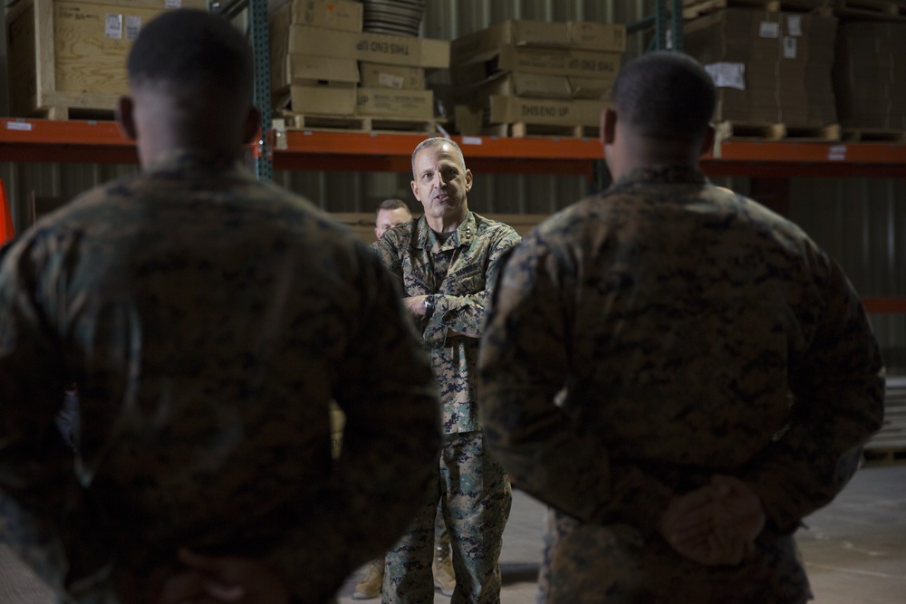 Three-star general visits U.S. Marines abroad