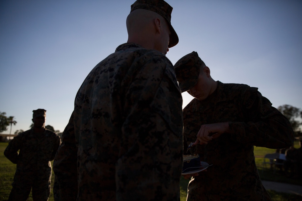 Deployed Marines celebrate the Corps’ 241st birthday