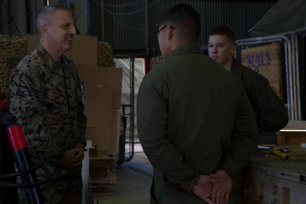 Three-star general visits U.S. Marines abroad