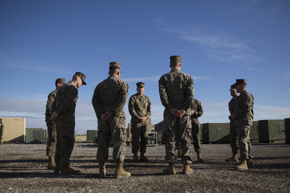 Three-star general visits U.S. Marines abroad