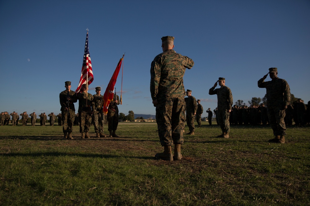 Deployed Marines celebrate the Corps’ 241st birthday