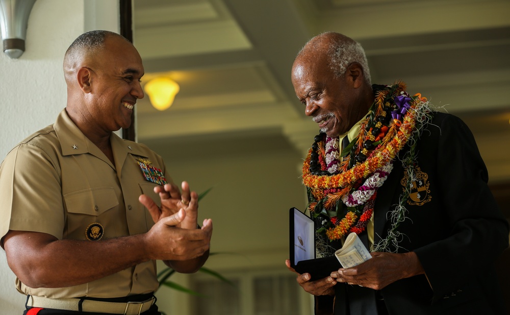 Montford Point Marine receives Congressional Gold Medal