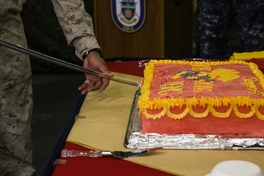 22nd MEU Whidbey Island Hosts the 241st Marine Corps Birthday Ceremony