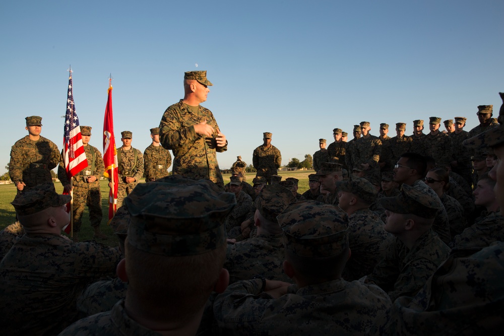 Deployed Marines celebrate the Corps’ 241st birthday