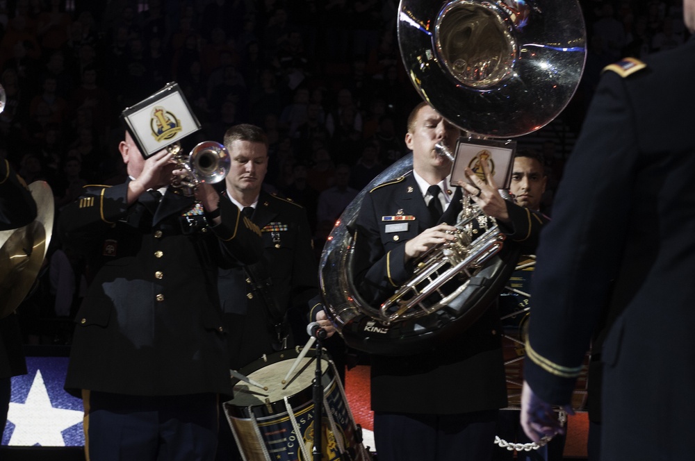 56th Army band sets the tone to Trail Blazers Veterans Day Victory