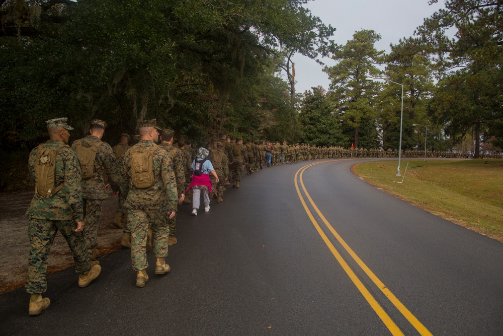 Camp Lejeune 75th Anniversary Hike