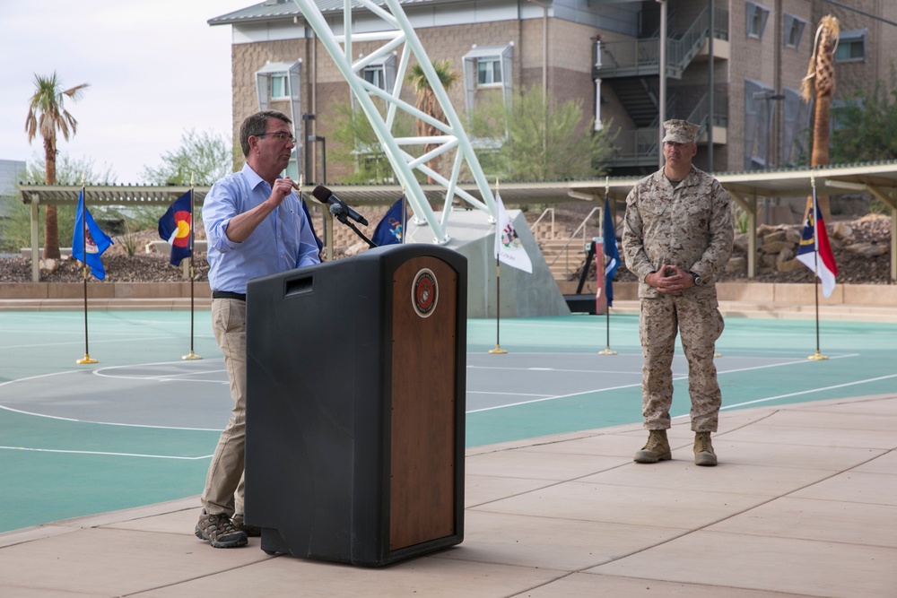 Combat Center hosts Defense Secretary Ash Carter