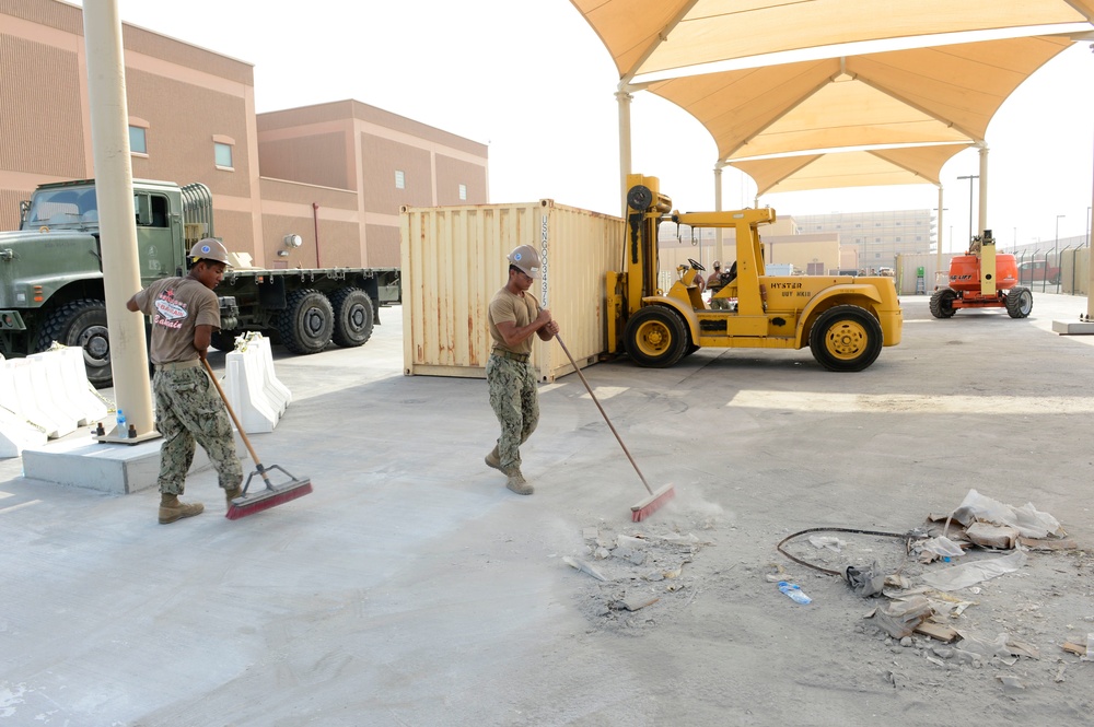 NMCB 11 Constructs Shade Structure for CTG 56.1