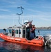 Coast Guard members conduct disabled vessel assist training