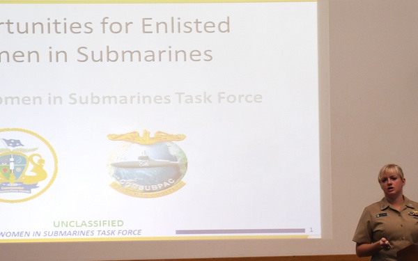 Enlisted Women in Submarines Task Force Visit NSE