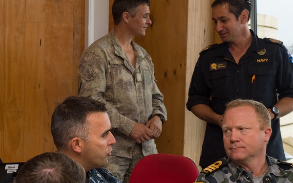 USS Sampson (DDG 102) offers to assist Kaikoura, NZ