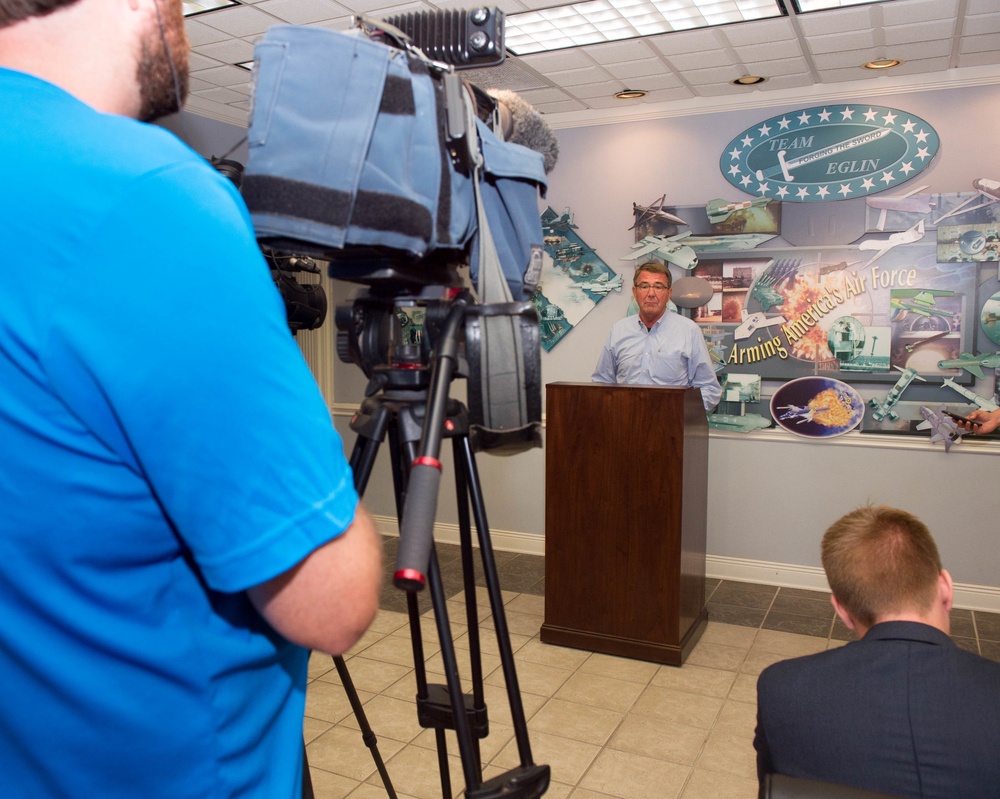 SD speaks to Press