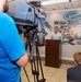 SD speaks to Press