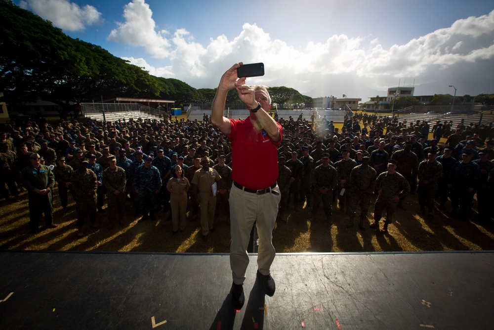 SECNAV visits Marine Corps Base Hawaii