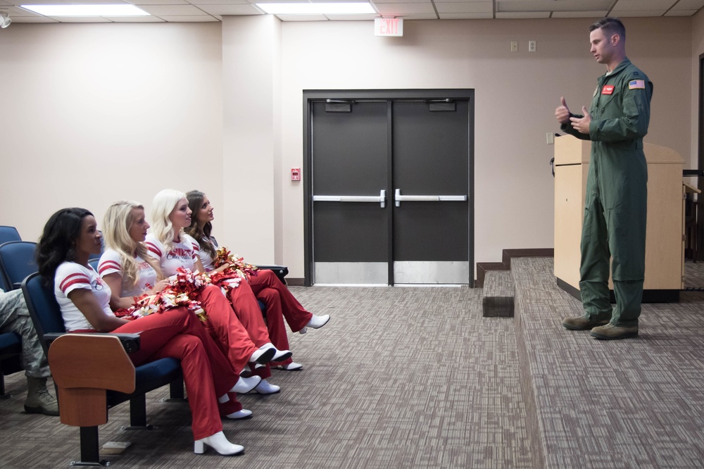 Kansas City Chiefs’ cheerleaders visit Keesler