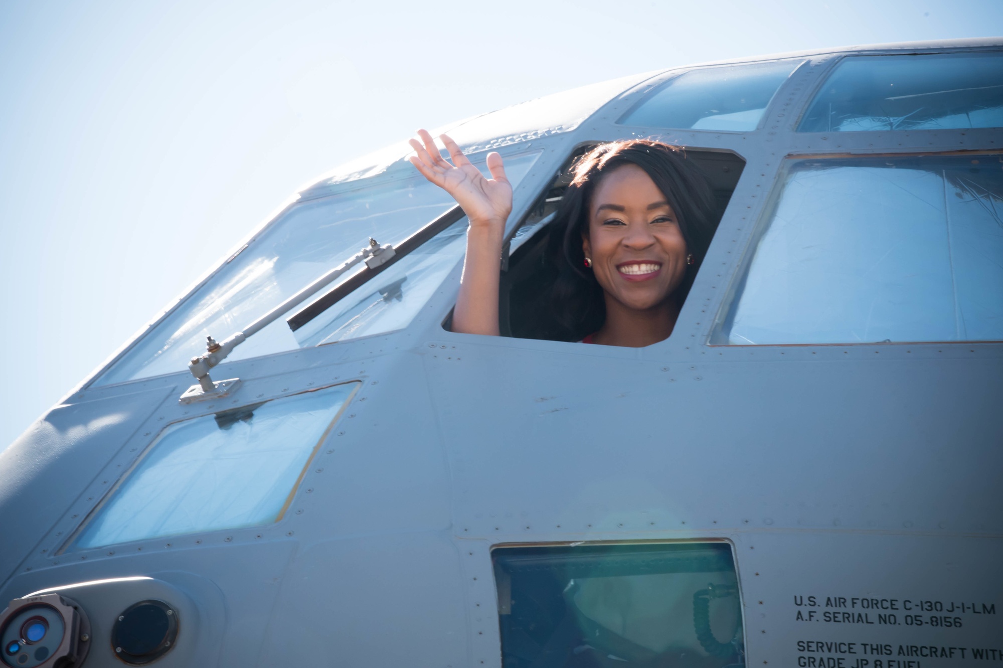 DVIDS - Images - Kansas City Chiefs' cheerleaders visit Keesler [Image 3 of  8]