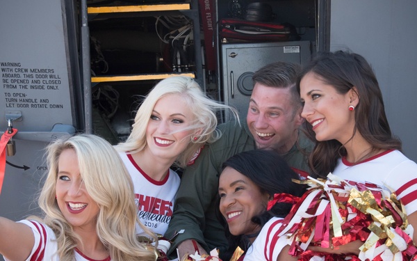 DVIDS - News - Kansas City Chiefs' cheerleaders visit Keesler