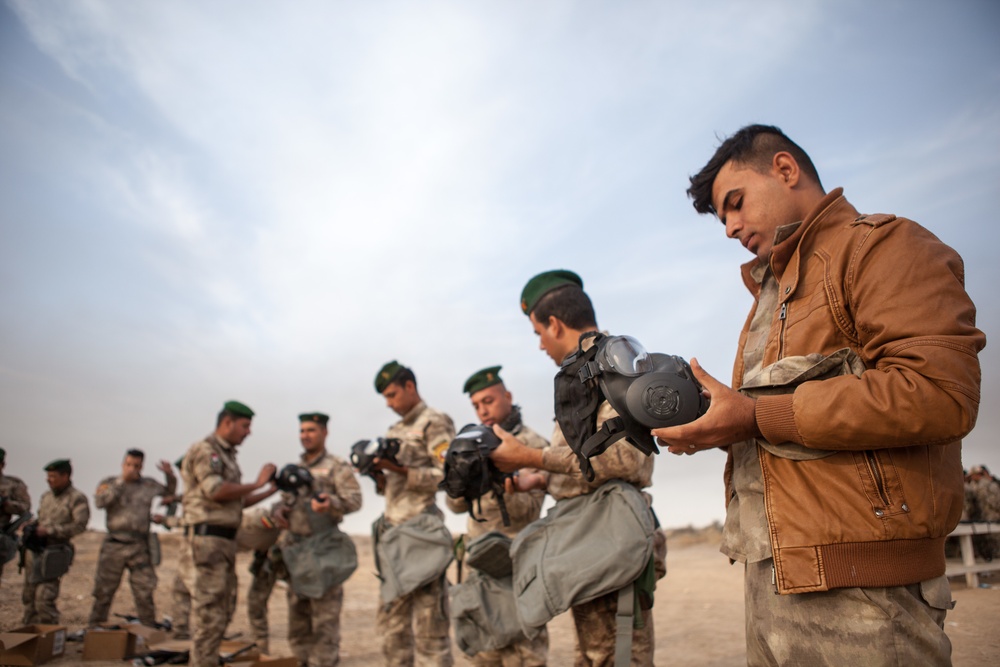 Iraqi Security Forces train on basic soldier skills at Besmaya