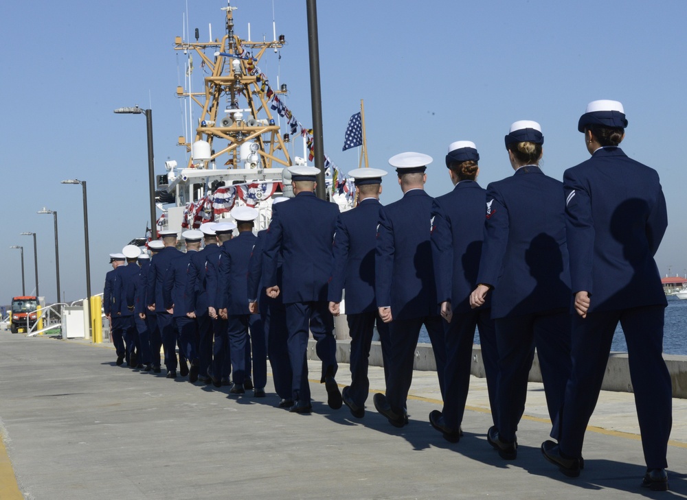 CGC Rollin Fritch Commissioning Ceremony - walking