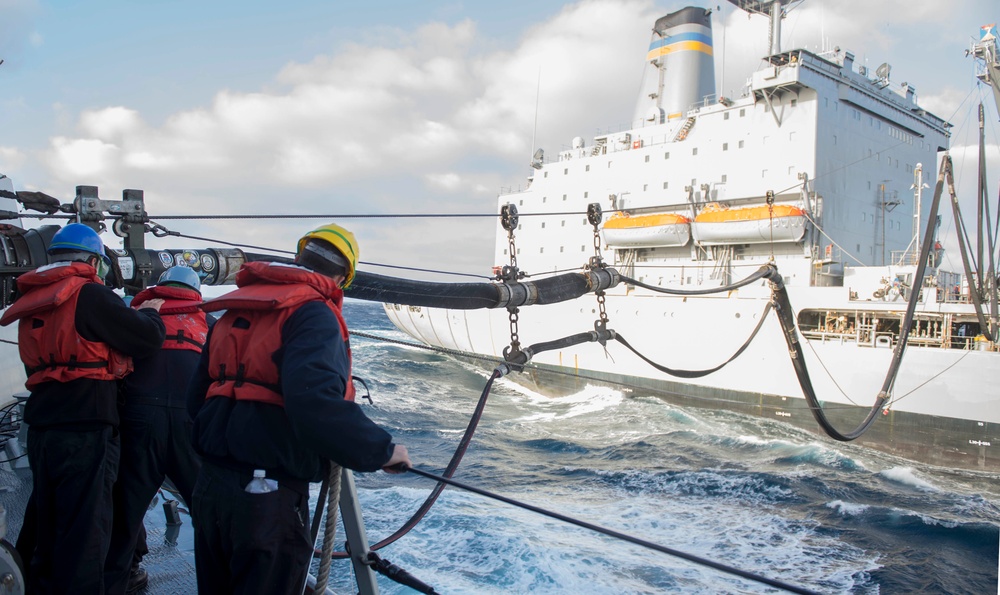 USS Wayne E. Meyer's Replenishment-at-Sea