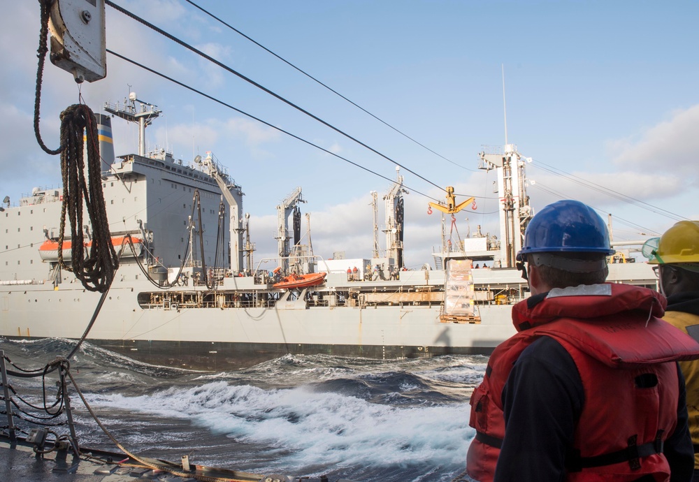 USS Wayne E. Meyer's Replenishment-at-Sea