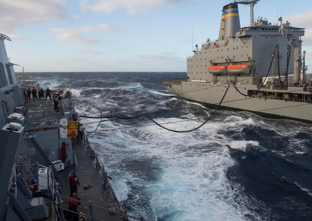 USS Wayne E. Meyer's Replenishment-at-Sea