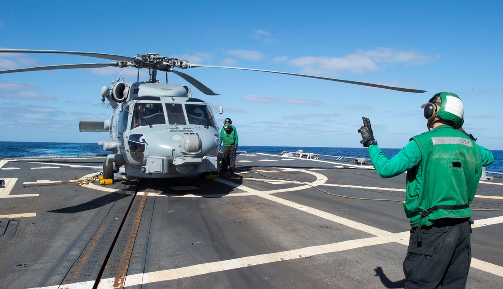 Flight Quarters on USS Wayne E. Meyer